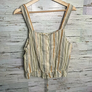 Bp. Tank top blouse tan brown size large crop